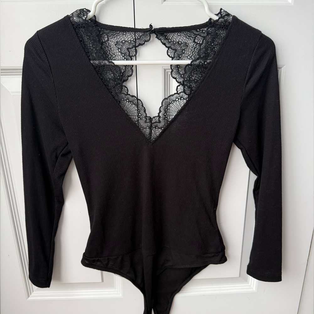 Black Lacey Bodysuit